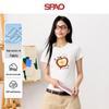 SPAO Women's Apple Print Short Sleeve T-Shirt