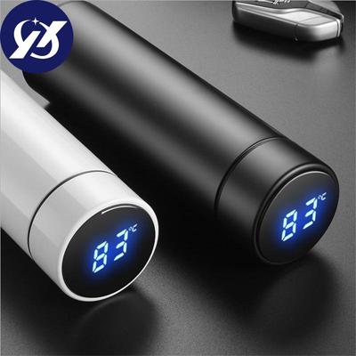 500ml Vacuüm Thermos LCD Temperatuurweergave Waterfles Roestvrij Staal Dubbelwandig Geïsoleerde Beker