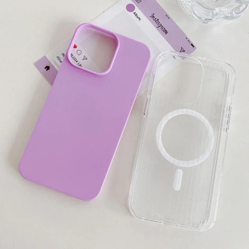 Candy Colour Luggage Striped Magnetic Hard Protect Cases For IPhone 16 15 14 13 Pro Max Shockproof Wireless Charging Phone Cover