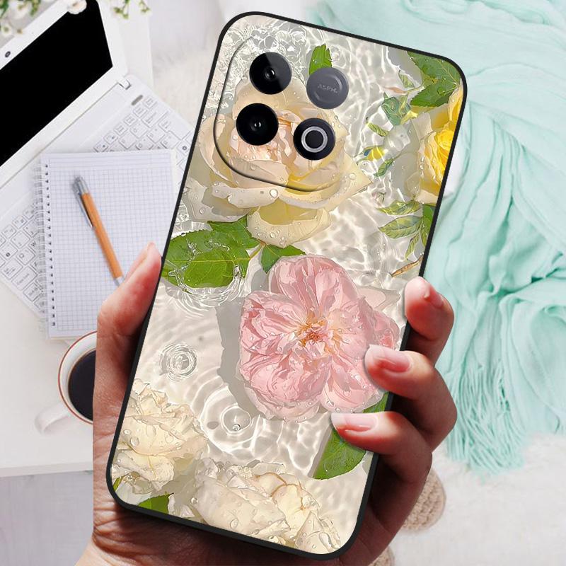 Etui silikonowe na tył telefonu VIVO iQOO Z10 Turbo Pro, etui z miękkiego zderzaka VIVO Y300 GT 5G