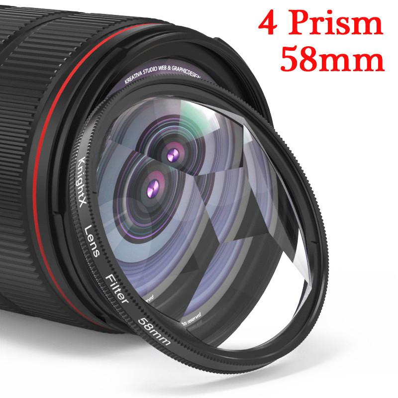 KnightX Special Effects Prism Lens Halo Fx Filter nd4 filter photography for canon nikon Sony DSLR SLR Camera 6