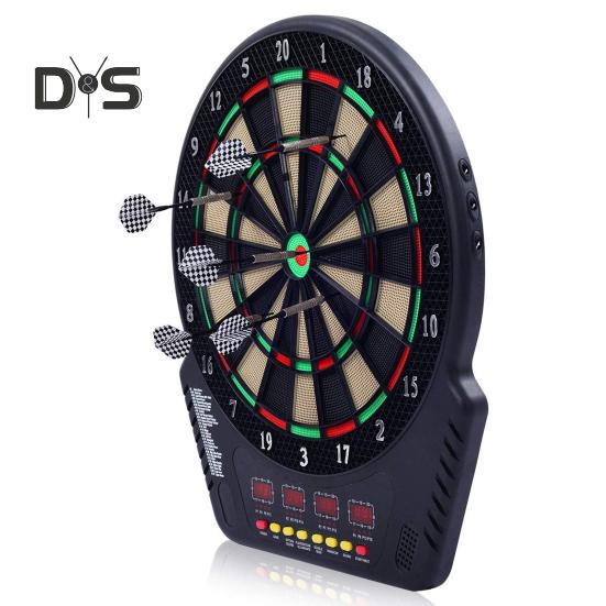 Electronic Dart Board with LCD Displays Lower Bounce Rate Compact Design Battery Powered Digital Soft Tip Dartboard Set