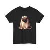 Unisex Adult T Shirt Vintage Style Pug Dog Ghost Costume Halloween Art Festive