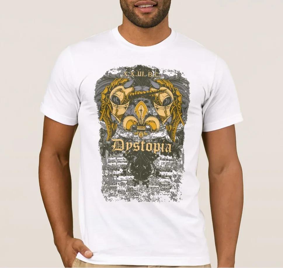 Dystopia Honor Fortune TShirt 100 Cotton ONeck Summer Short Sleeve Casual Mens Tshirt Size S3XL