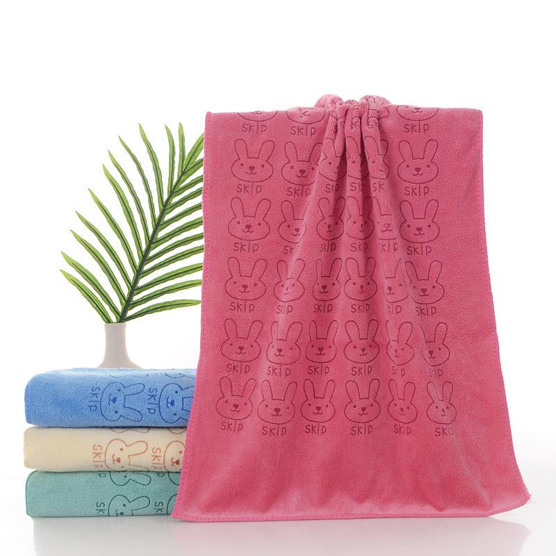 Absorbent Microfiber Towel Bathroom Drying Washcloth Cute Rabbit Hand Face Towel