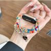 Beaded Watch Bands for Mi Band 8 9 10 Repleacement Watch Straps for Mi 8Pro 9Pro Wristband Elastic Redmi Watch 4 5 6 Correas 3