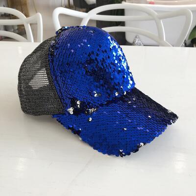 New Hat Ladies Summer Visor Fashion Sequin Cap Women's Baseball Cap Mesh Hat Hipster