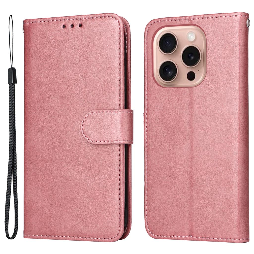 For iPhone 16 Pro Case Card Holder Leather Stand Wallet Phone Cover