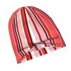 Vertical Lines In Red Color Harmony Knit Hat with Subtle Fashion Details Ideal for Adults Looking To Add Texture and Character To Cold-season Daily We