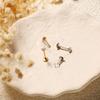2/8PCS Stainless Steel Eearring Nose Stud Cartilage Piercing Jewelry Helix Tragus Lip Flat Back Tiny Earrings for Women 18G