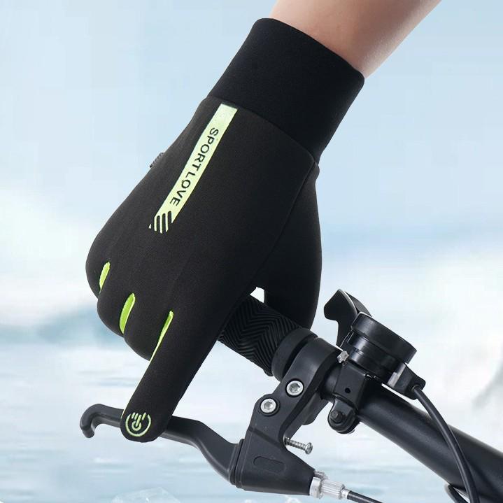 Windproof Fleece-Lined Gloves: Non-Slip, Touchscreen, Warm Cycling & Driving Gloves for Women & Men