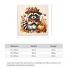 5D Diamond Painting Cute Raccoon with Pumpkin Fall Leaves Diamond Art DIY Craft Home Wall Decor Autumn Animal Rhinestone Kit