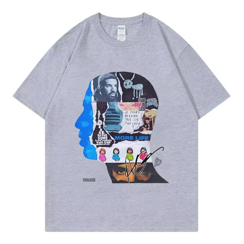 Rapper Drake Album Merch Graphic T Shirts Unisex Women Clothing Harajuku Hip Hop Tshirts Summer Casual Comfort Tshirt Streetwear