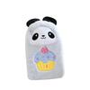 Plush-Covered Cartoon Hot Water Bottle with Inflatable Liner - Washable Hand Warmer for Girls' Bedtime