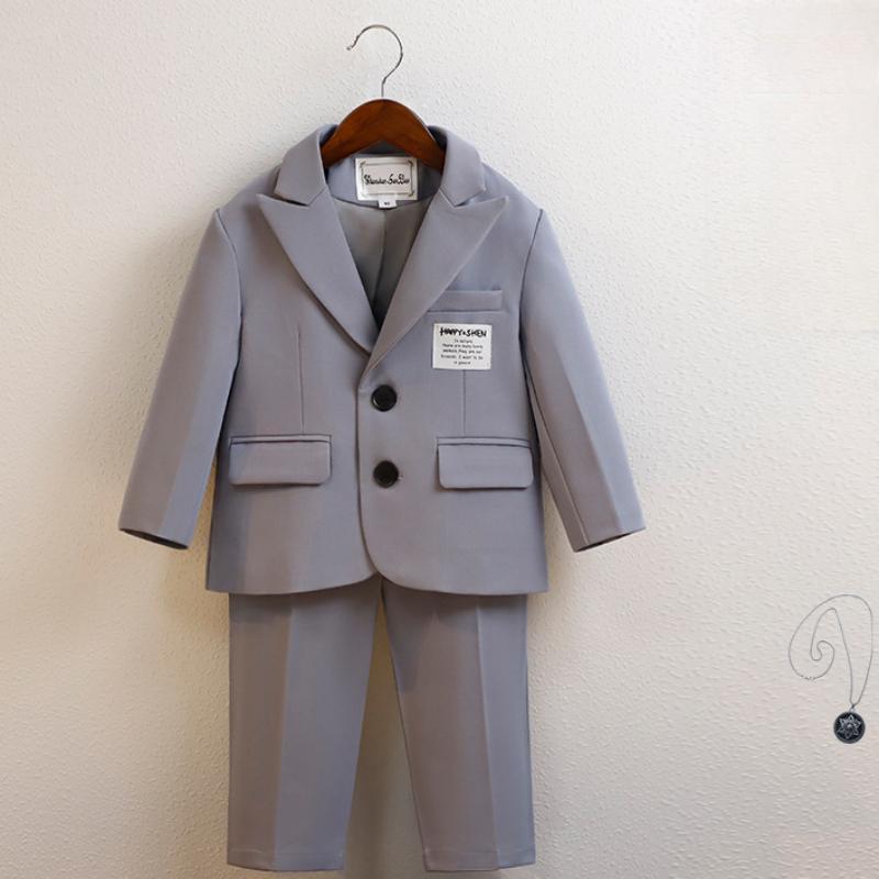 Kids Blazer Set Stylish Casual Tuxedo for Children Spring Autumn Formal Boys Wedding Suit Toddler Birthday Photo Shoot Outfits