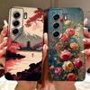 For Tecno Camon 40 Case CM5 Silicone Cute Cat Fashion Flowers Funny Painted Back Cover For Techno Camon 40 Phone Case Bumper