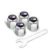 Car Sticker 4Pcs Tire Valve Caps Wheel Stem Dust Cover Air Plug Auto Moto Decoration Fit for BMW E46 E90 E60 F10 F30 E39 E36 E87 pdsh39