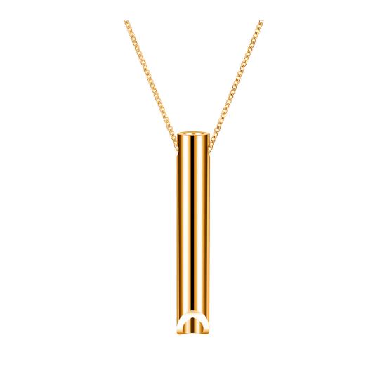 Mindful Breathing Necklace Anxiety Reduction Necklace Stainless Steel Stress And Panic Relief Necklace Adjustable Length Meditation