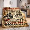 1pc Love Quotes for Wife Blanket - Perfect Gift for Birthdays, Christmas & Halloween- Soft, Warm & Versatile Yy250909175