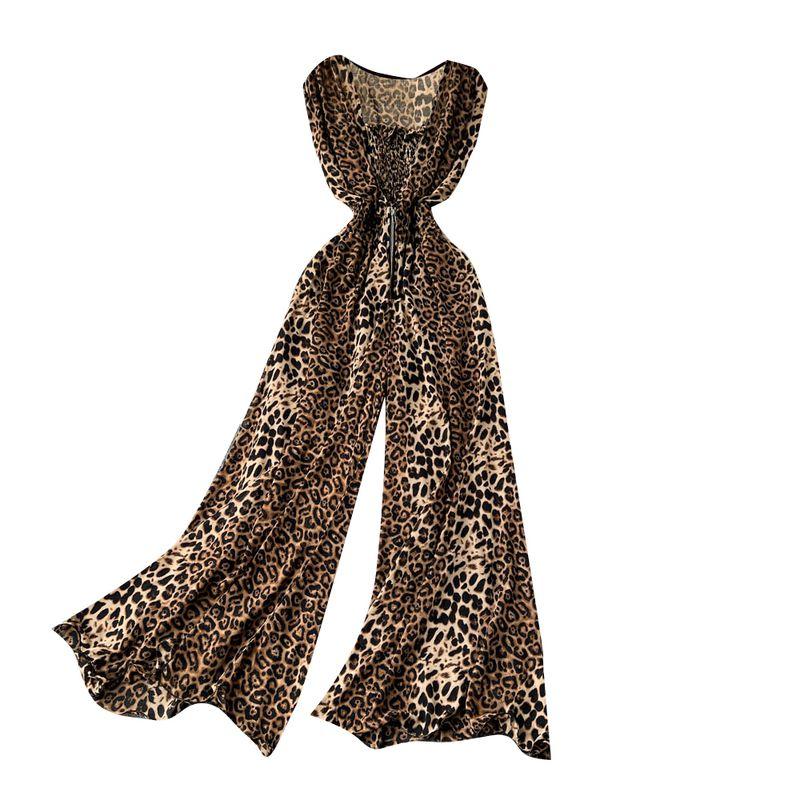 Fashion Ins Goddess Temperament Loose Big Hem Jumpsuit