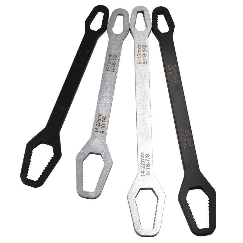 Black Multifunctional Double End Box Wrench Hexagon Double End Solid Wrench Screw and Nut Tool with Various Diameters