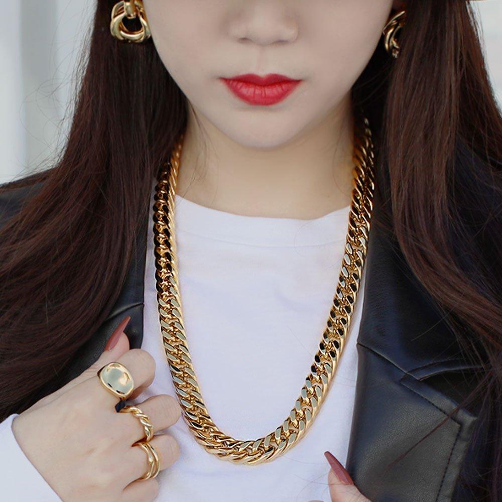 Chirurgische Kette Halskette Flach Bold Gold