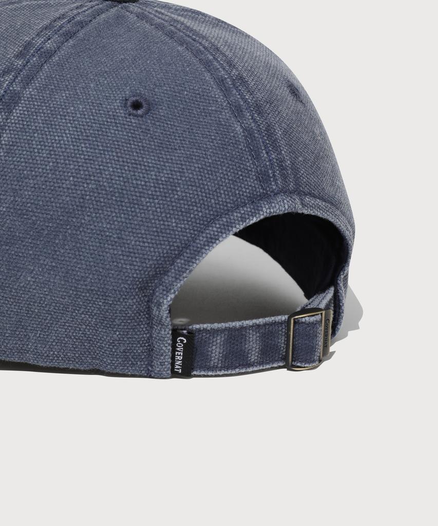 COVERNAT [Cozy Fit] Symbol Logo Oxford Washed Ball Cap Navy