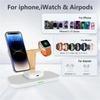 3 In 1 Magnetic Wireless Charger Stand Desktop Lamp Fast Charging Station Phone Holder For iPhone 12-16  Watch 1-9 Airprods