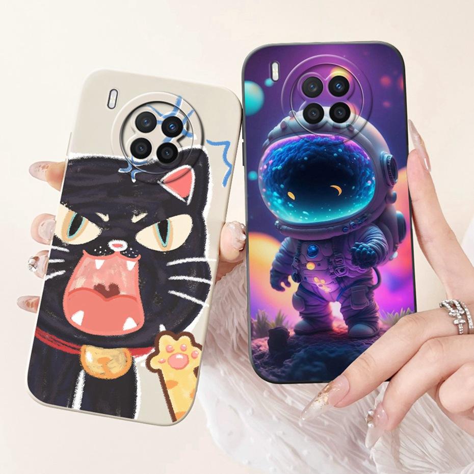 Lens Protective Case For Huawei Nova 8i NEN-L22 NEN-LX1 NEN-LX3 Cute Cartoon Soft Silicone Cover For Huawei Nova8i Phone Cases