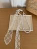 Korean Lace Pearl Waist Belt & Multifunction Scarf Headband for Women