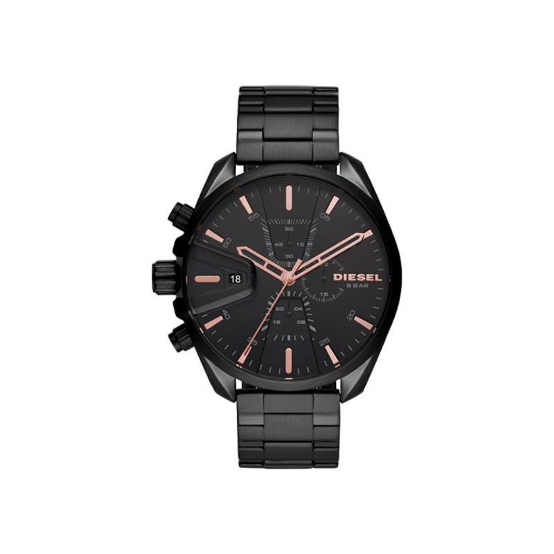 Diesel Watch Quartz Movement Stainless Steel Band 48Mm Black Dial Men watches DZ4524 Black Dial