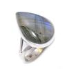 Natural Labradorite Gemstone Handmade 925 Solid Silver Jewelry Ring S.6.5 Y9T40