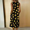 Women's Casual Sleeveless Button-down Mid-length Dress