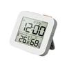 3 Alarm Clock With Temperature Humidity Monitor Backlight Snooze Foldable Design Portable LCD Display For Home Office