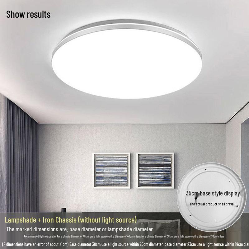 Acrylic Square and Round Ceiling Light Shade with Chassis, No Fixture Included, Free Shipping