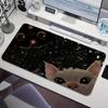 Schwarze Katze Kawaii Mauspads Großes Gaming-Mauspad XXL Tastatur Gamer Büro Schreibtischunterlagen Gummi Anti-Rutsch HD-Mauspad Lange Schreibtischmatte
