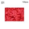 100Pcs Fake Flowers Romantic Colorful Fabric Artificial Rose Flower Petals for Wedding
