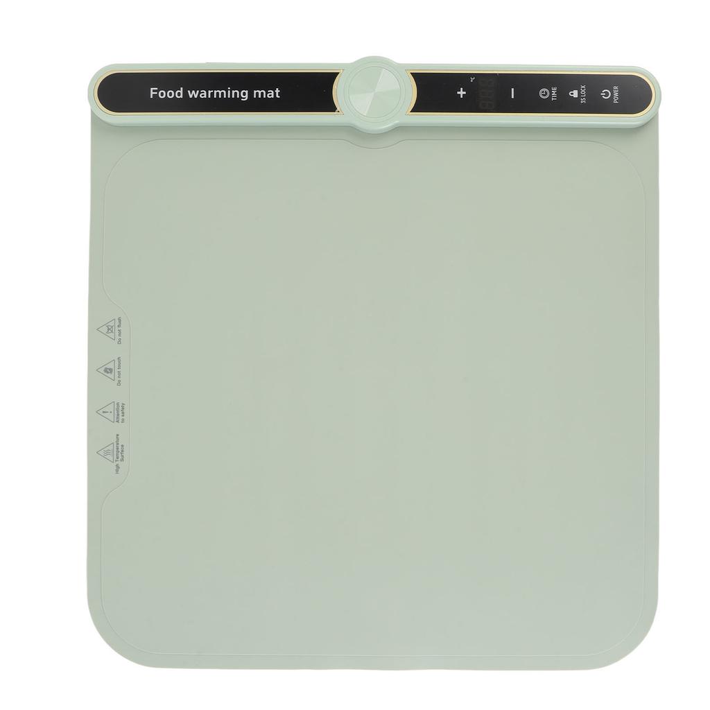 Warming Mat for Food 360W Full Surface Heat In 8s 9 Temperature Settings 6 Hours Time Child Lock Sil