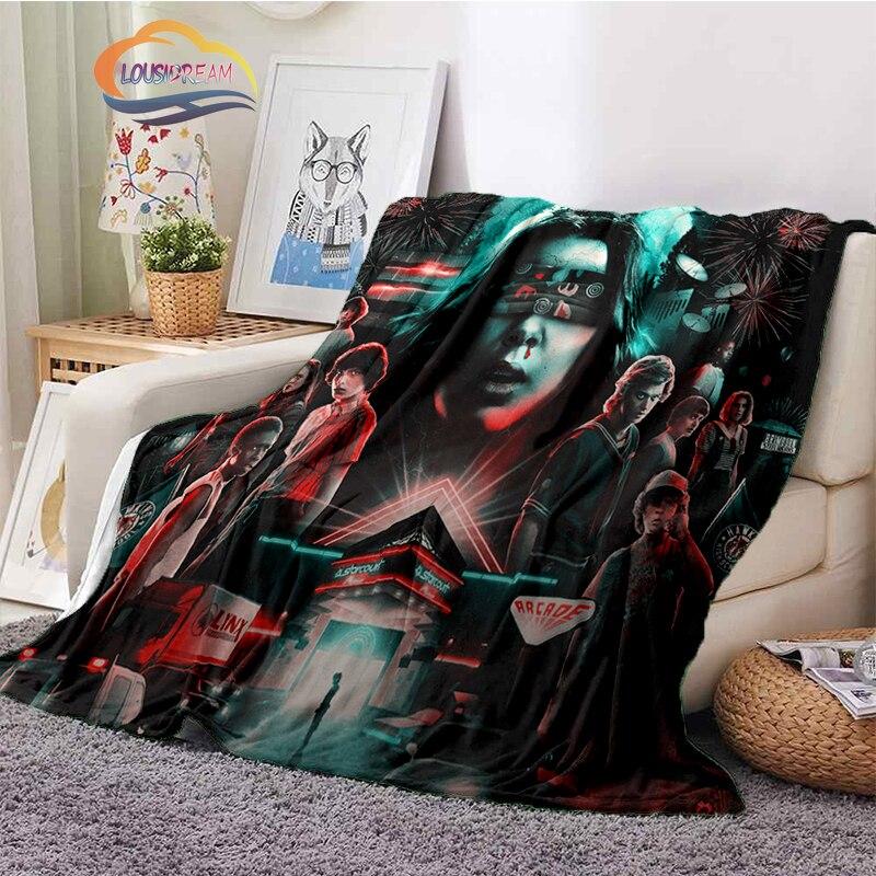Stranger Things blanket 3D print Halloween Stranger Things blanket newest Popular Horror drama Sofa bed blanket Camping blanket