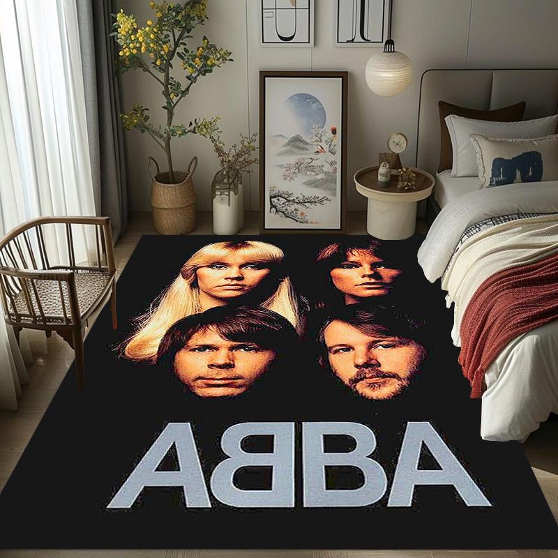Tappeto ABBA Iconic Music Legacy Adatto a tutte le stagioni Tappetini da pavimento Regali di Natale Tappetino protettivo Decorazione per dormitorio