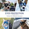Dog Goggles Wide Snout Soft Frame Tactical Driving Sunglasses for Small Medium Dogs Dog Eye Protection Windproof Dustproof