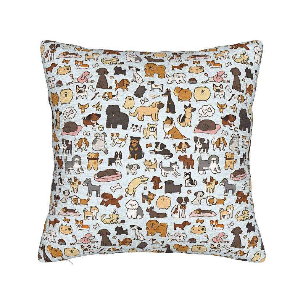 Black and Brown Dachshunds Pattern Pillow Cover  Morden Pillow Case For Sofa Home Decoration Comfy Pillowcases Gift