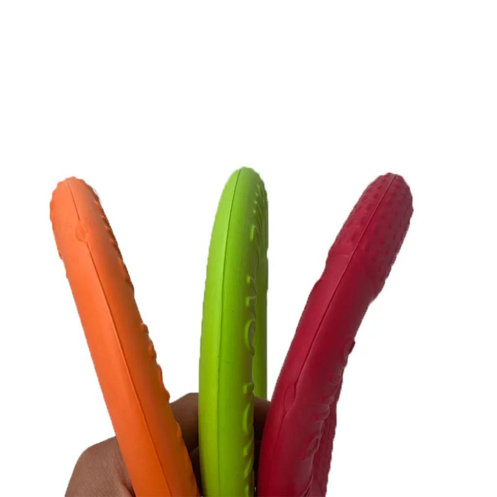 New Interactive 18CM Ring Toy for Large Breed Dogs - Engaging and High-Quality Design for Pulling, Biting, and Flying Play - Dur