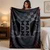 man truck Print Flannel Blanket Cozy Lightweight Plush Throw Blanket For Bed Sofa Household Use
