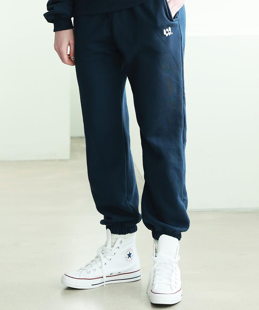 WHEN YOU MOVE Signature Symbol Logo Sweatpants Navy