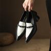 Fashion New Summer Style Fashionable Comfortable Wear-resistant Belt Buckle Thick Heel Medium Pointed Matching Women's Single Shoes