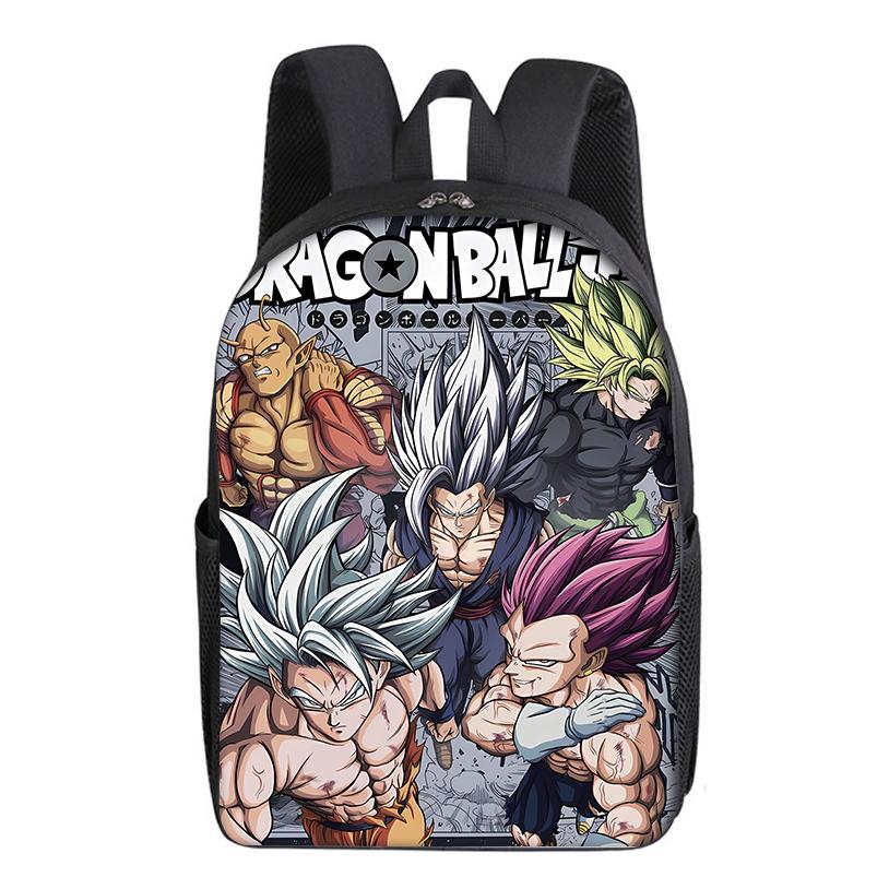Dragons Ball Backpack Student Goku Vegeta Cartoon Anime Schoolbag Waterproof Large Capacity Men Rucksack Bookbag Stationery Gift