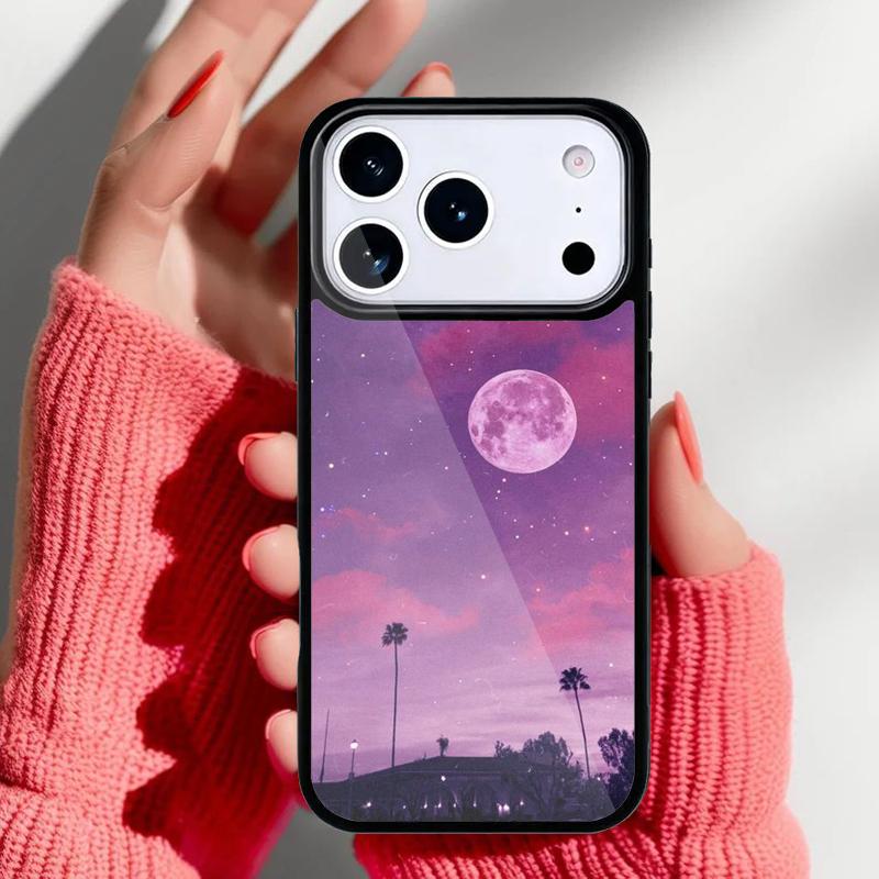 Space Sky Moon Phone Case for iPhone 17 Air 16e 15 14 13 Pro Max Back Cover for 12 11 Pro Coque iPhone Air