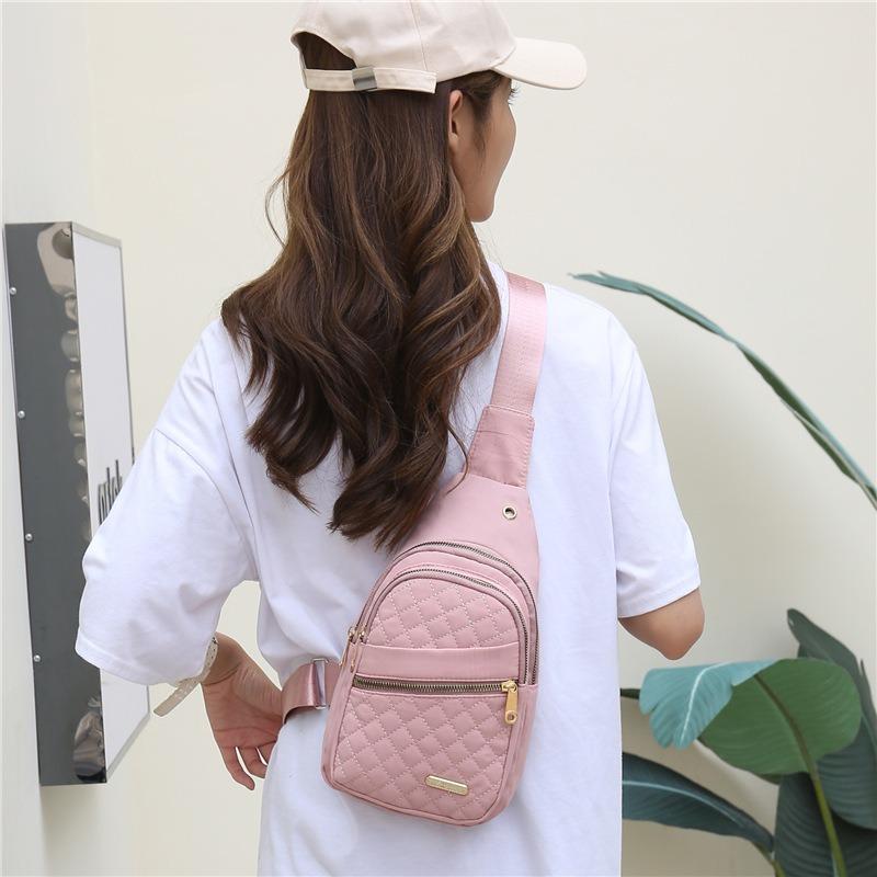 Summer New Women Chest Bag Casual Crossbody Bag Women Shoulder Oxford Fabric Bag Travel Small Crossbody Bag