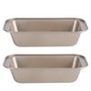 Rectangle Toast Loaf Pan Bread Cake Mold Carbon Steel Nonstick Loaf Pastry Baking MoldsGold